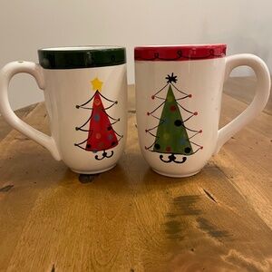 Pair of  Ceramic Christmas Mugs 16 OZ  by FTD